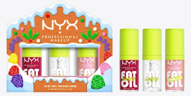NYX PROFESSIONAL MAKEUP Lipgloss Set Fat Oil Trio Kit