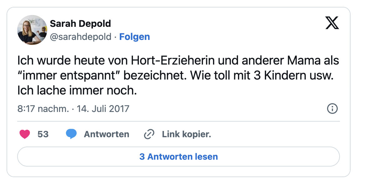 Entspannte Mama mit drei Kindern?