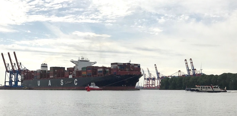 Boote, Frachter, Containerschiffe beobachten - Hamburg Elbchaussee | Mehr Infos auf Mamaskind.de