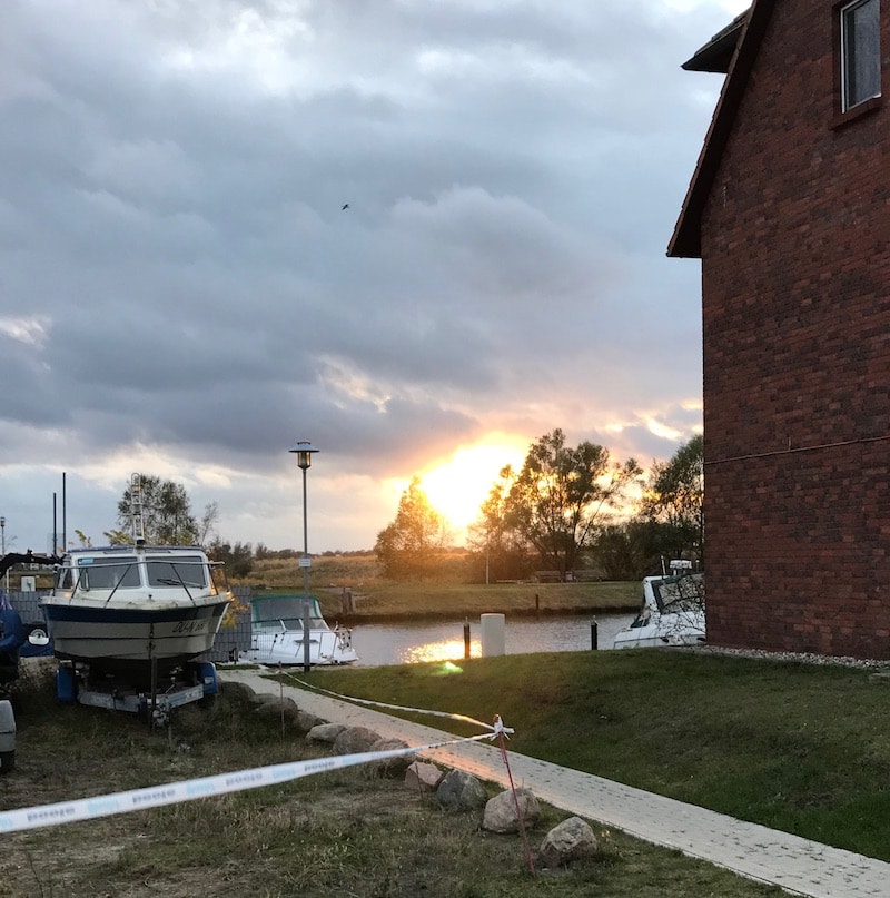 Ueckermünde am Stettiner Haff - Hafen mit Sonnenuntergang | Mehr Infos auf Mamaskind.de
