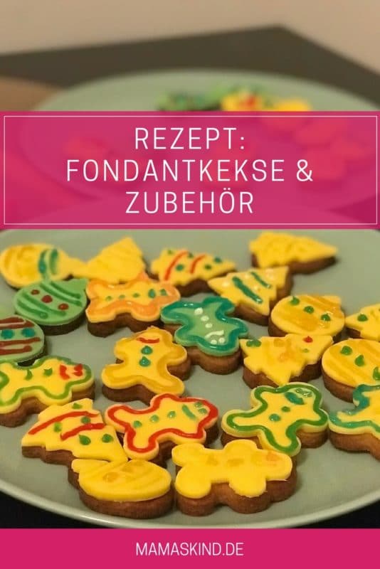Rezept: Fondantkekse backen und dekorieren. | Zuckerschrift und Lebensmittelkleber für perfekte Kekse mit Fondant.