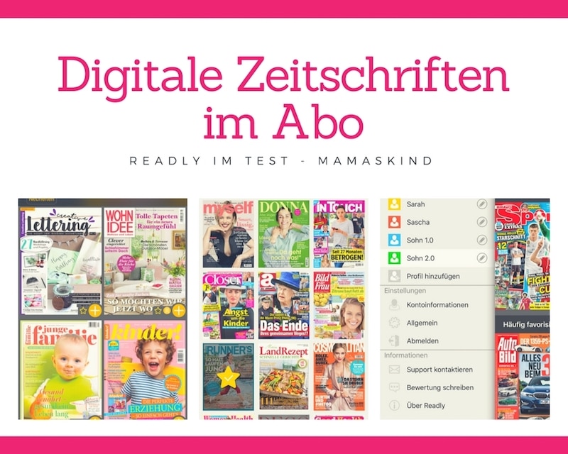 Digitale Zeitschriften im Abo - Readly im Test auf Mamaskind.de