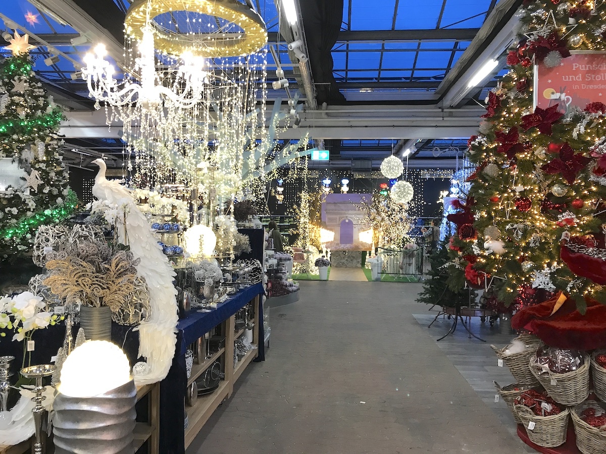 Im Pflanzenmarkt ist schon die Weihnachtssaison ausgebrochen. Wunderschön. Wie bei Harry Potter. - Mamaskind.de