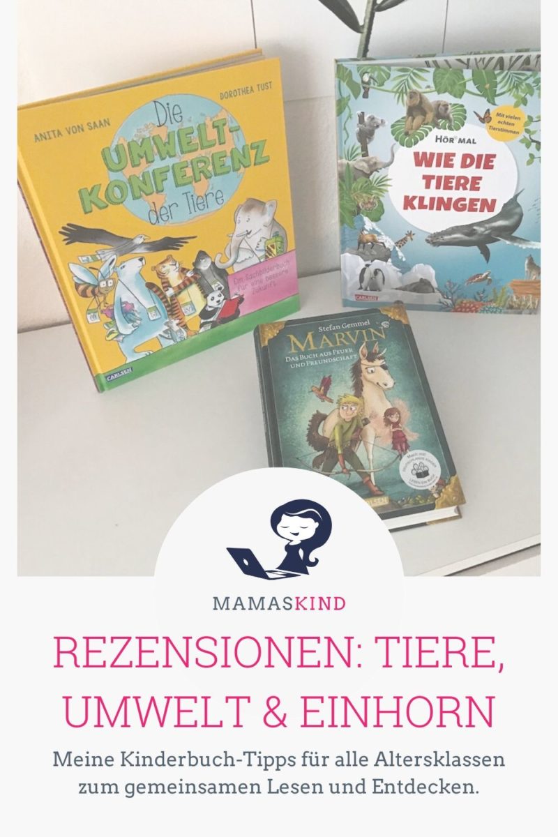 Rezensionen: drei coole Kinderbücher für Kita- & Schulkinder rund um Tiere, Umwelt & ein Piraten-Einhorn - Mehr auf Mamaskind.de