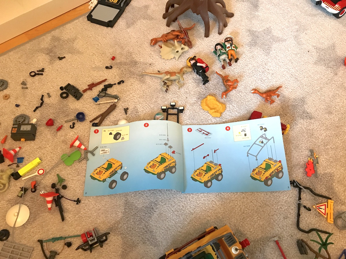 Dinosaurier-Playmobil aufbauen und verkaufen. - Mamaskind.de