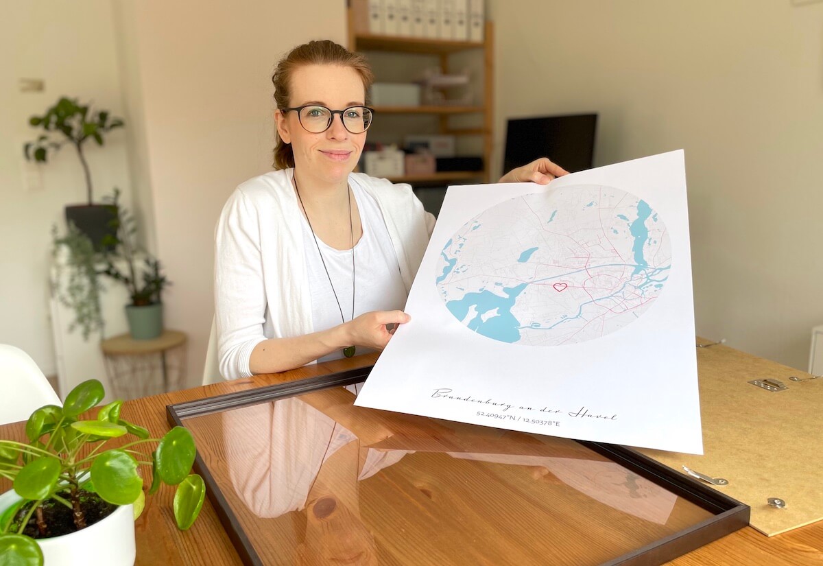 Mein Stadtplan-Bild von Positive Prints - Mamaskind.de