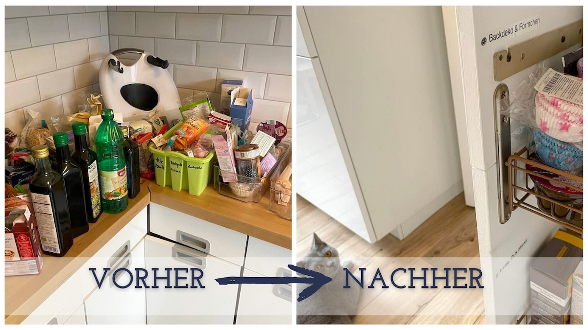 Vorher-nachher-Vergleich für mehr Ordnung in der Küche - Mamaskind.de
