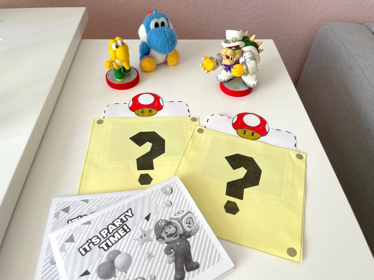Super Mario Einladungskarten kannst du auch einfach online ausdrucken - Mamaskind.de