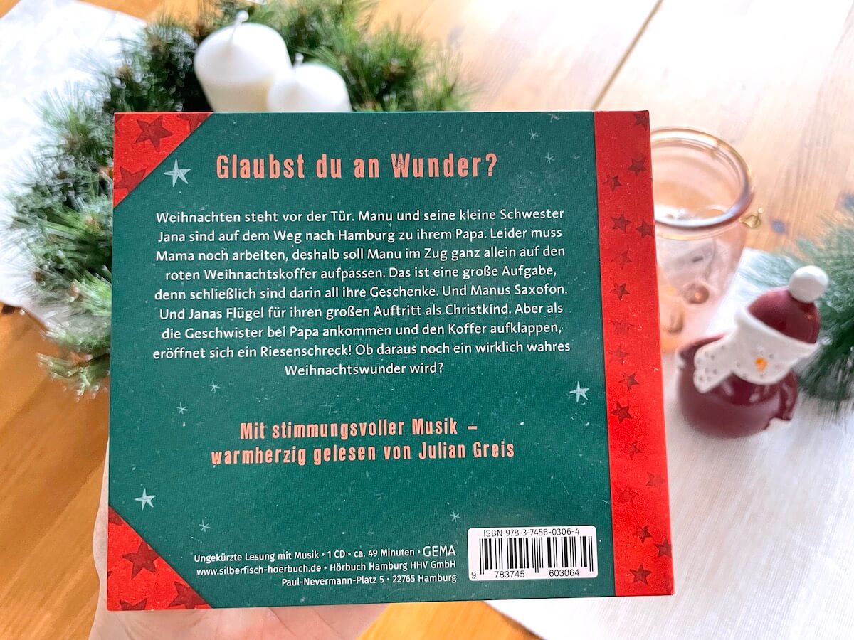 Cover: Ein wirklich wahres Weihnachtswunder von Isabel Abedi, gelesen von Julian Greis - Mamaskind.de