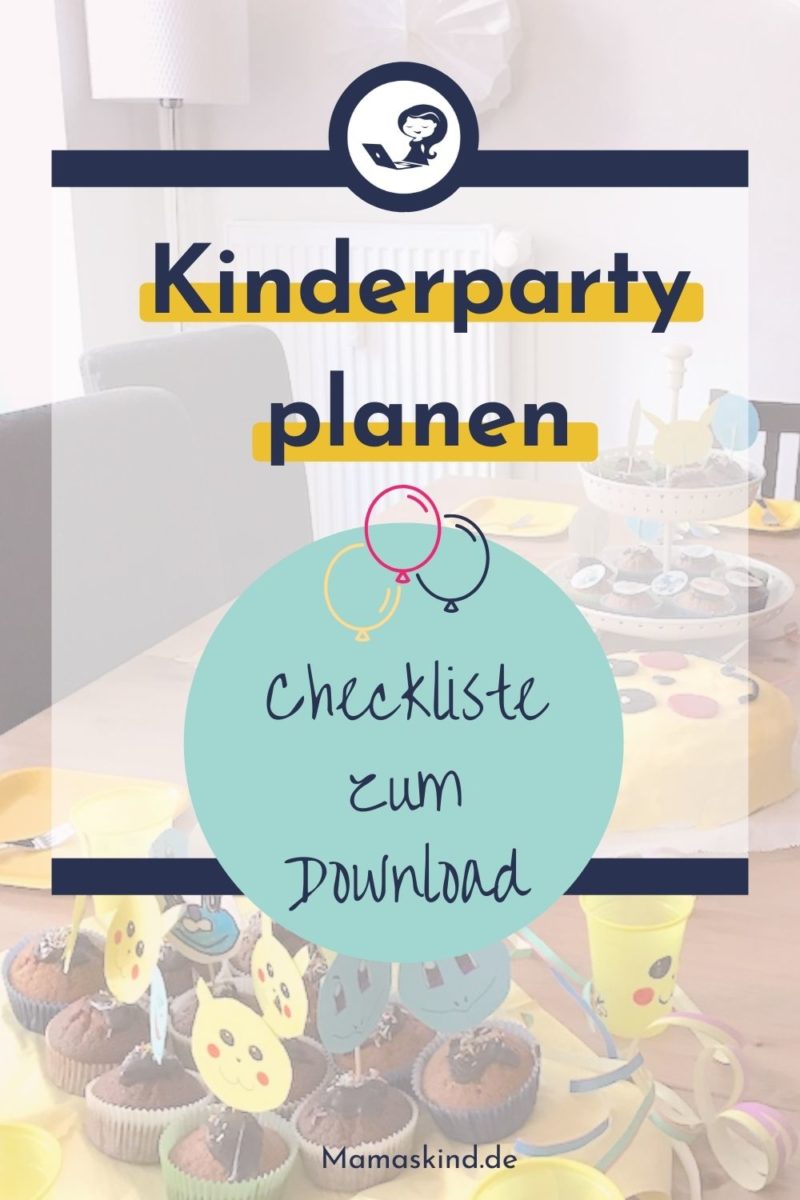 Kinderparty planen - Checkliste zum Download - mamaskind.de
