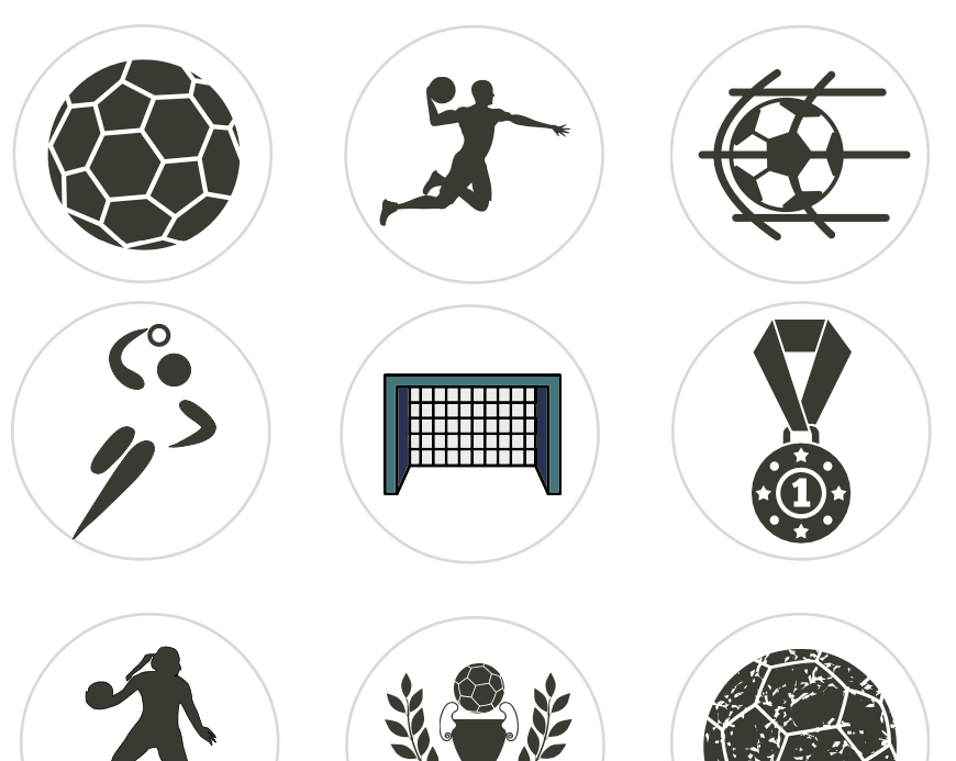 Handball-Muffin-Picker für Geburtstag und Mottoparty {kostenlos} - bitte.kaufen