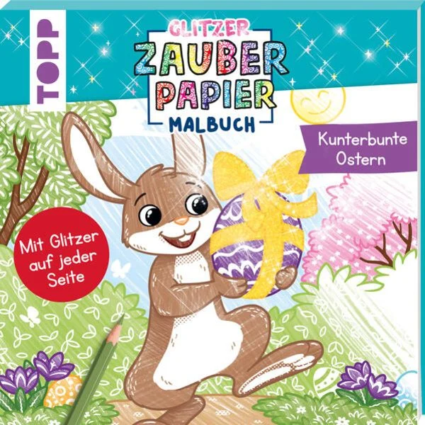 Cover: Topp Verlag, Glitzer Zauber Papier Malbuch Ostern