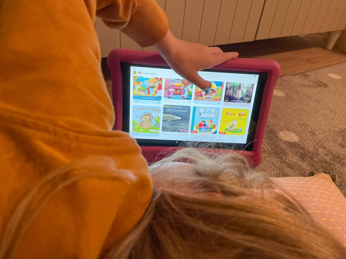 Kind krank = mehr Hörbücher in der Lylli-App - bitte.kaufen