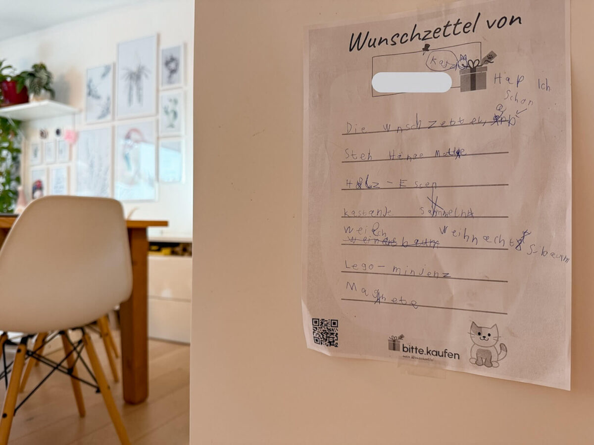 Wunschliste auf Papier - Was macht man mit dem Wunschzettel? - bitte.kaufen