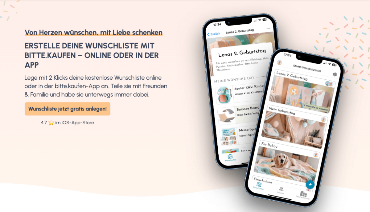 bitte.kaufen - Wunschliste erstellen