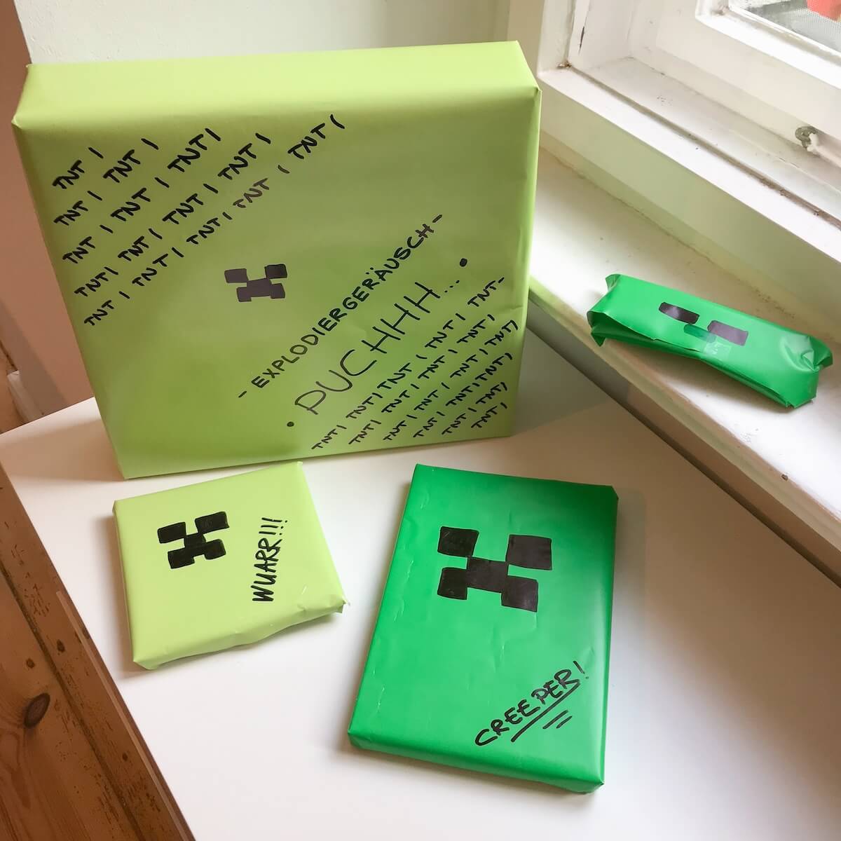Geschenke für Kinder, die 9 Jahre alt werden - Minecraft-Papier!