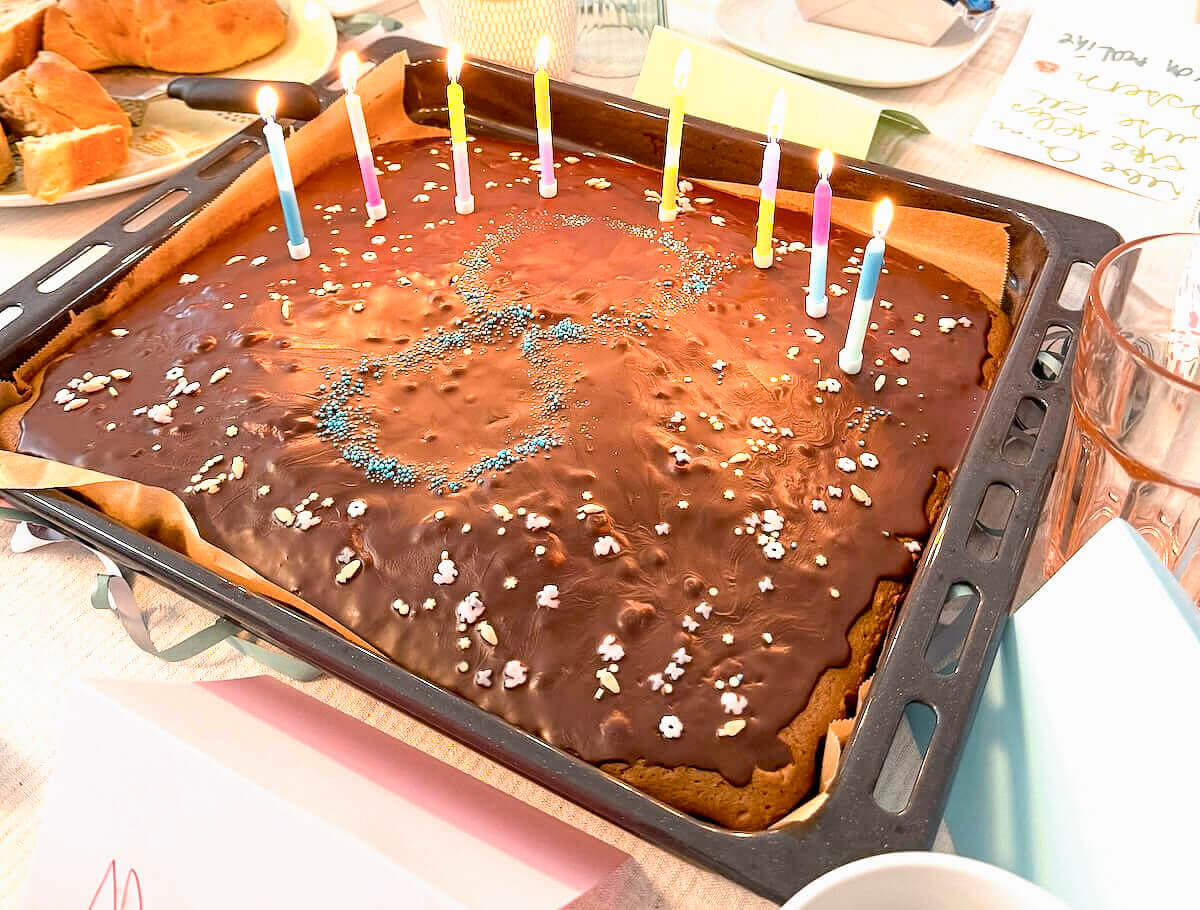Kuchen zum achten Geburtstag - Schoko! - bitte.kaufen