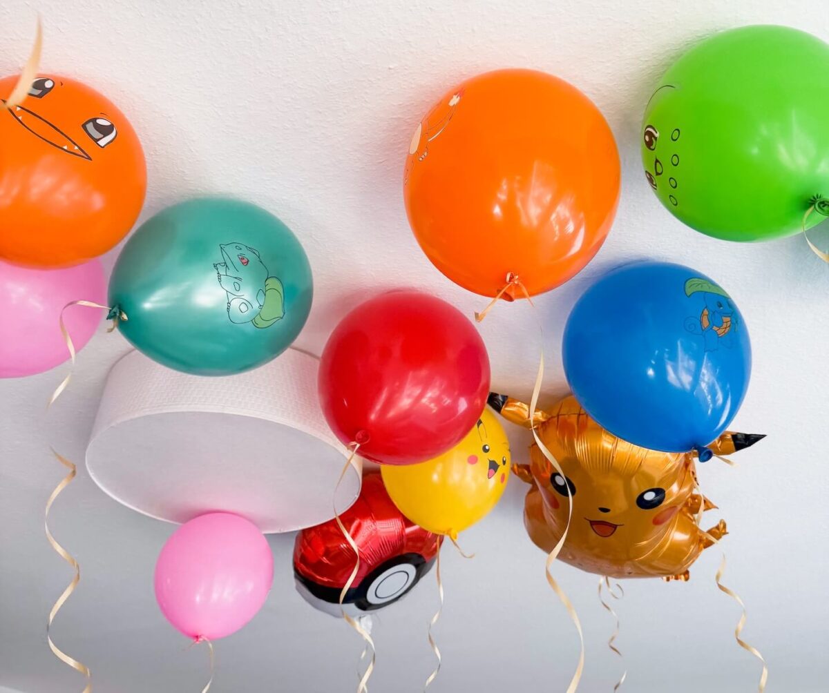 Pokémon-Luftballons mit Helium