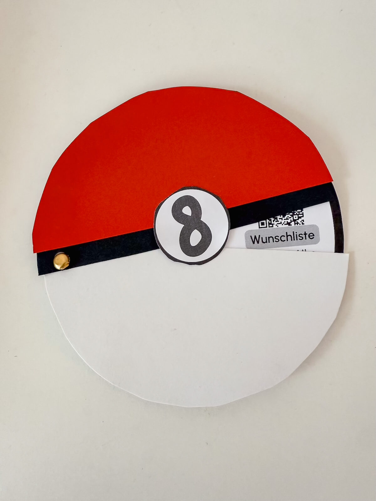 Pokémon-Einladung mit QR-Code zur Wunschliste