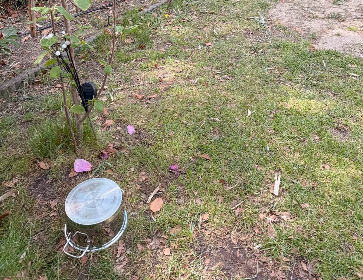 Topfschlagen im Garten